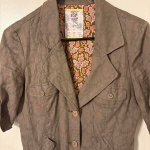 Earthy boho utility jacket